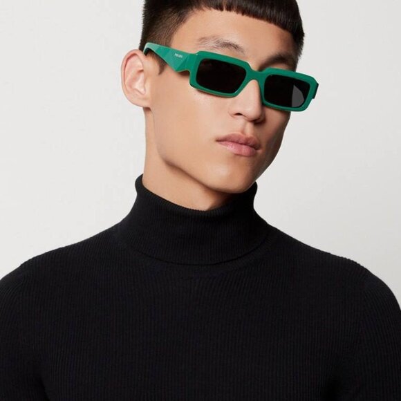 BRAND NEW Prada PR27ZS 11L08Z Mango Dark Grey Square Unisex Sunglasses 0PR 27ZS - Picture 10 of 11